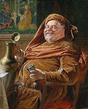 Ilustración de John Falstaff, personaje de Shakespeare