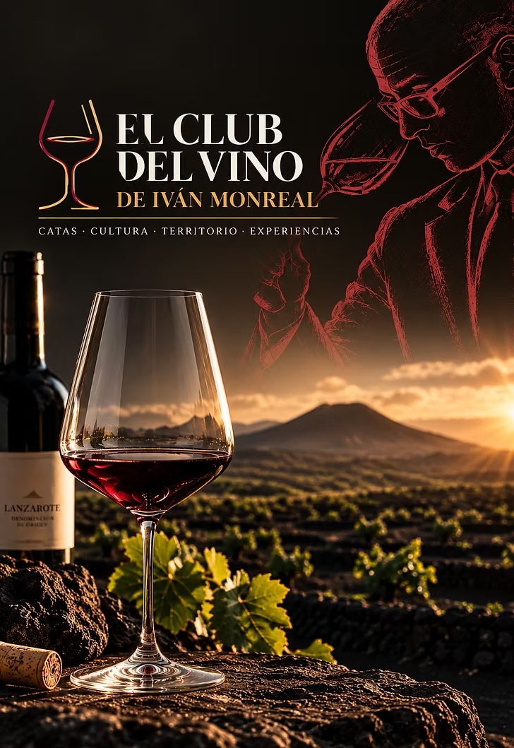 Cartel del Club del Vino de Iván Monreal